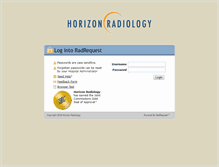 Tablet Screenshot of horizon.radrequest.com